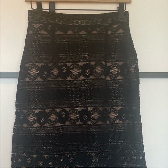 H&M lace midi pencil skirt. Small - Picture 3 of 13